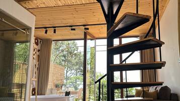 Panoramic Villa, Patio, City View | Frette Italian sheets, premium bedding, memory foam beds