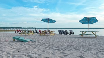 Vlak bij het strand