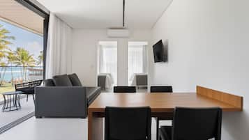 Apartamento família, 2 quartos, vista para o mar (Tipo B) | Wi-Fi de cortesia, roupa de cama