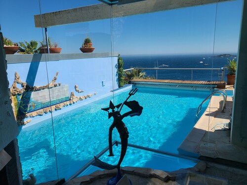 Villa Eze sur mer - Vue Saint Jean Cap Ferrat