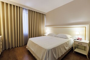 Premium bedding, in-room safe, desk, laptop workspace - Riverside rooms at Hotel Fieri (Fier)