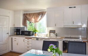 Jääkaappi, liesi, astianpesukone, kahvin-/teenkeitin