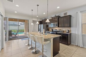 Fridge, microwave, oven, stovetop - Lovely 5BD Resort Home Minutes from Disney! (Kissimmee)