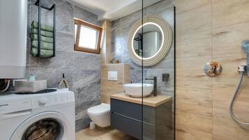 Shower, hair dryer