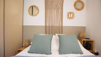 2 makuuhuonetta, silitysrauta/-lauta, vauvan matkasänky, Wi-Fi