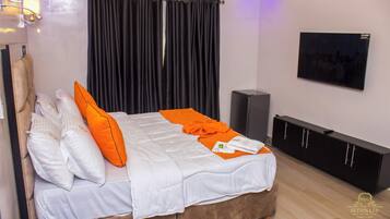 Suite presidencial | 1 habitación, caja de seguridad en la habitación y escritorio