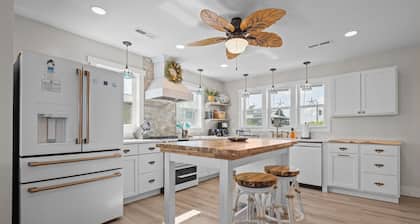 Newly Renovated! Private Single Family Beachfront Home w/ Pool on The Point