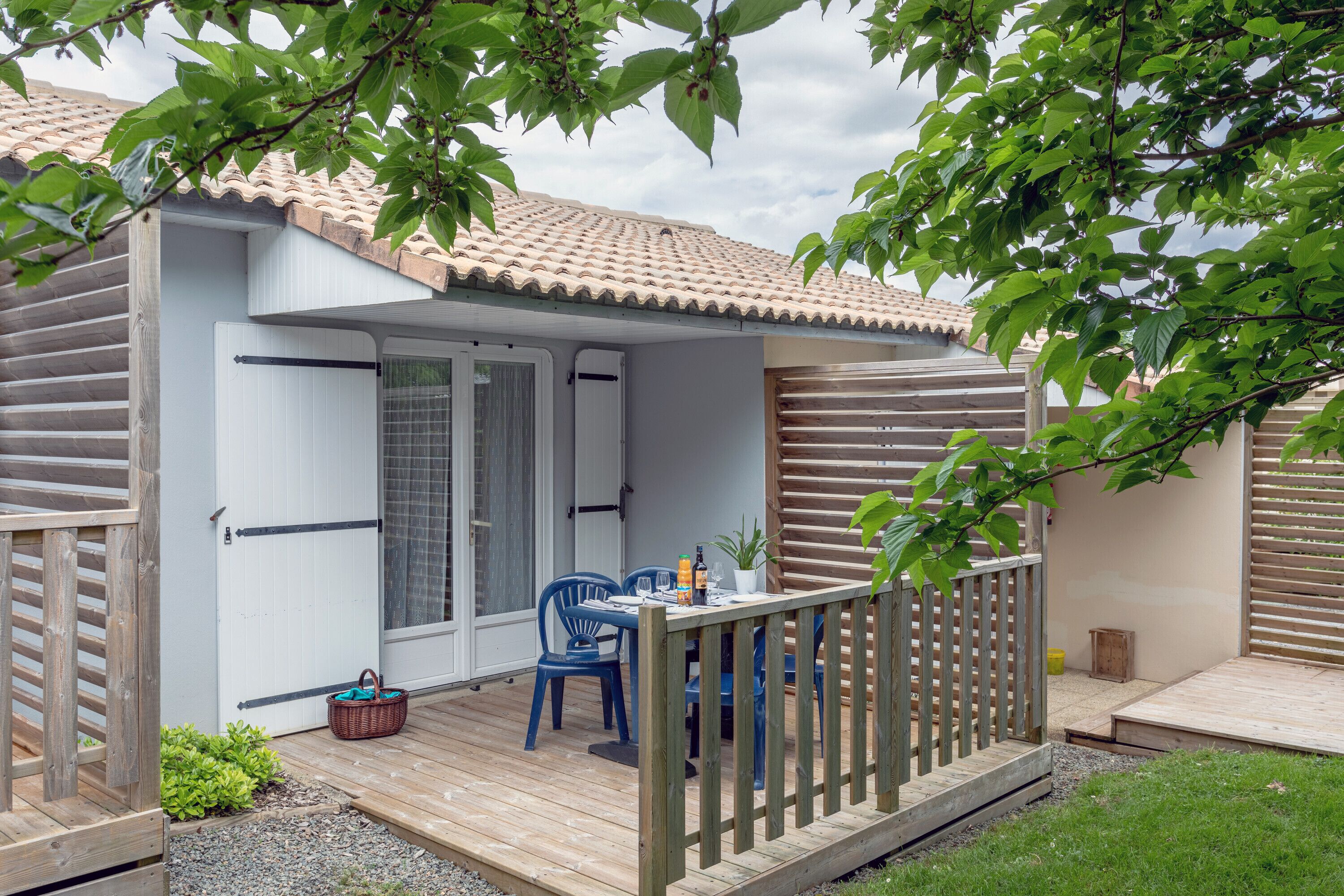 Property In A Holiday Village '4 - Gîte T2 Eco' with Shared Pool, Private Terrace and Shared Garden