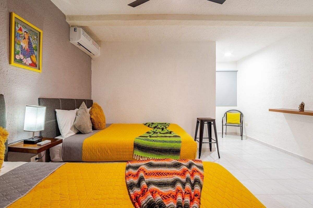 2 quartos, Wi-Fi de cortesia, roupa de cama