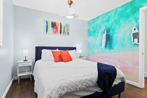 3 soverom, skrivebord, strykejern/-brett og wi-fi