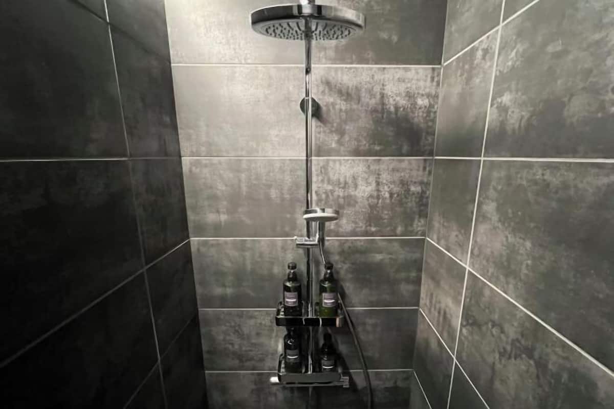 Bathroom | Hair dryer, electronic bidet, towels, soap