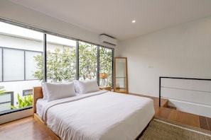 Loft luxo, 1 quarto, piscina particular | 1 quarto, cofres nos quartos, escrivaninha