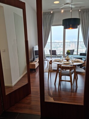 Suite, 3 Bedrooms, Non Smoking, City View | Living area - Una Residence By Maya (Kuala Lumpur)