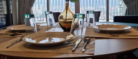 套房, 3 間臥室, 非吸煙房, 城市景觀 | 起居區