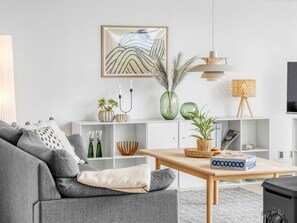 Televisie en een open haard