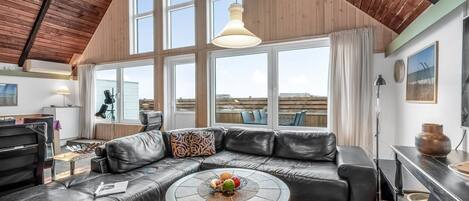 Una televisión, una chimenea