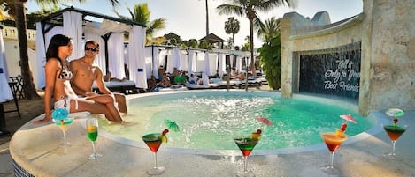 Private beach, free beach cabanas, sun-loungers, beach towels