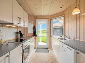Fridge, microwave, dishwasher, cookware/dishes/utensils - "Aurelie" - from the sea by Interhome (Ulfborg)