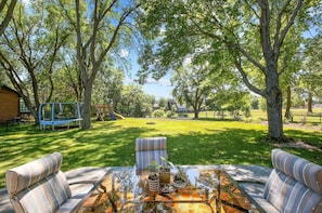 Property grounds - 5 Bedroom family oriented home. Fenced yard, Adjacent park. (Champlin)