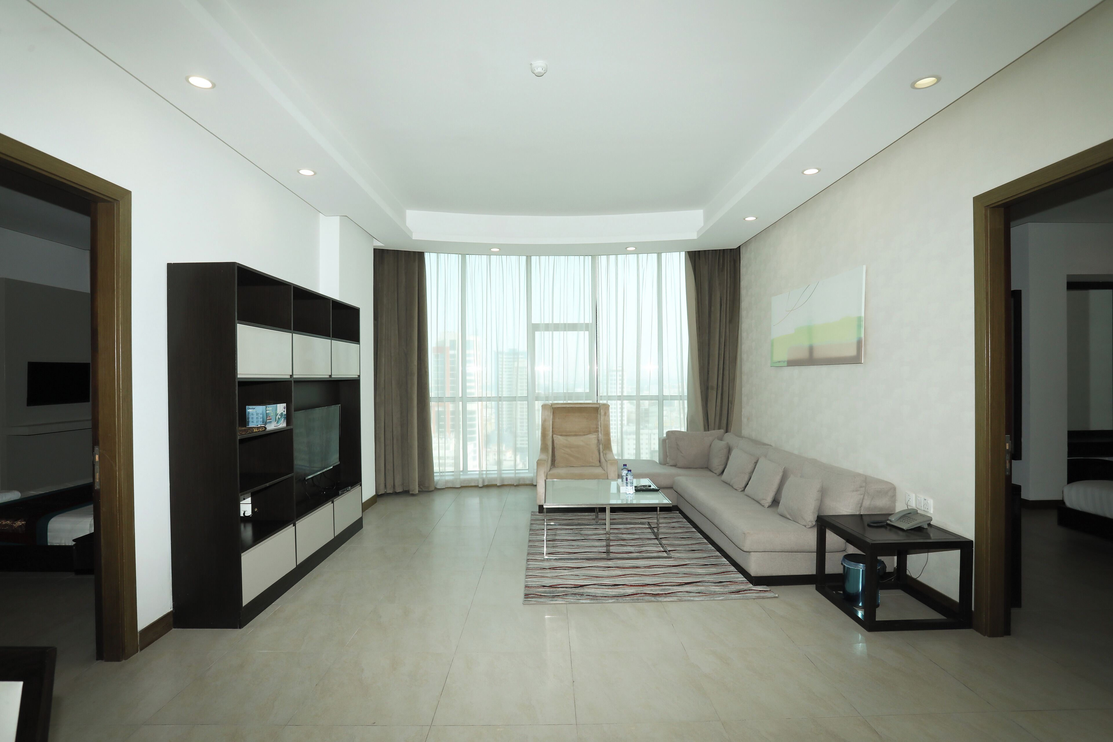 Standard Double Room, Partial Sea View | Living area | Flat-screen TV