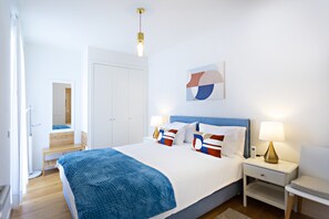 2 makuuhuonetta, silitysrauta/-lauta, ilmainen Wi-Fi, vuodevaatteet