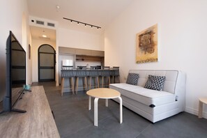 奢华公寓, 阳台, 城市景观 | 起居区