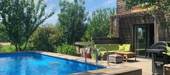 Jolie Maison en Bois Avec Piscine