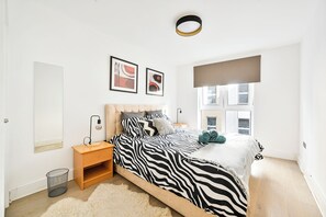 2 bedrooms, iron/ironing board, travel cot, WiFi