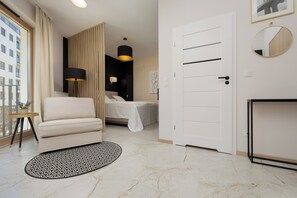 Estúdio, sacada | Sala de estar