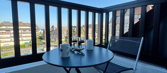 **Charmant T2 à 200m de la plage avec balcon et parking privé à Villers-sur-Mer**