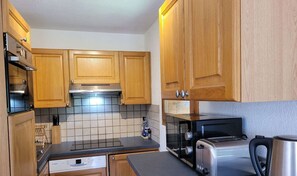 Microwave, oven, dishwasher, coffee/tea maker