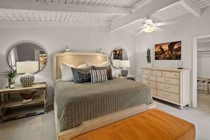 2 bedrooms, desk, iron/ironing board, travel cot