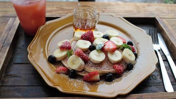 Daily buffet breakfast for a fee