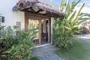 Deluxe Double Room, Pool View | In-room safe, laptop workspace, blackout drapes, free WiFi