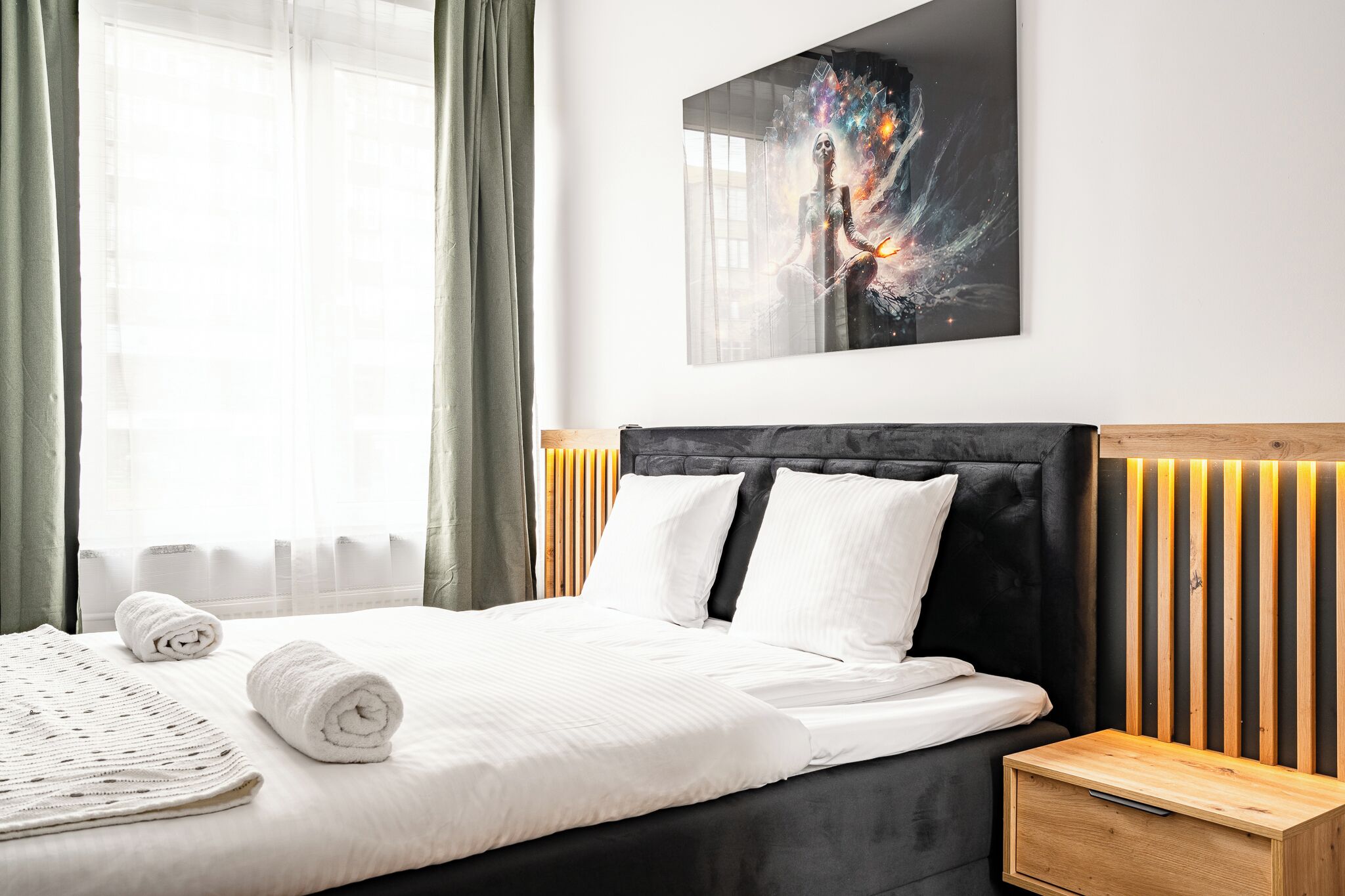 Comfort appartement, 2 slaapkamers | 2 slaapkamers, een strijkplank/strijkijzer, gratis wifi