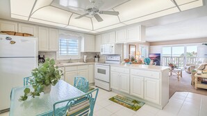 Coffee/tea maker, fridge, microwave, oven - Chateau by the Sea 34D Life's Better by the Sea! (New Smyrna Beach)