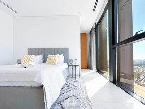 アパートメント (1 Bedroom) | 1 室のベッドルーム、アイロン / アイロン台、ベッドシーツ