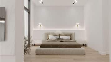 1 habitación, caja de seguridad en la habitación y escritorio