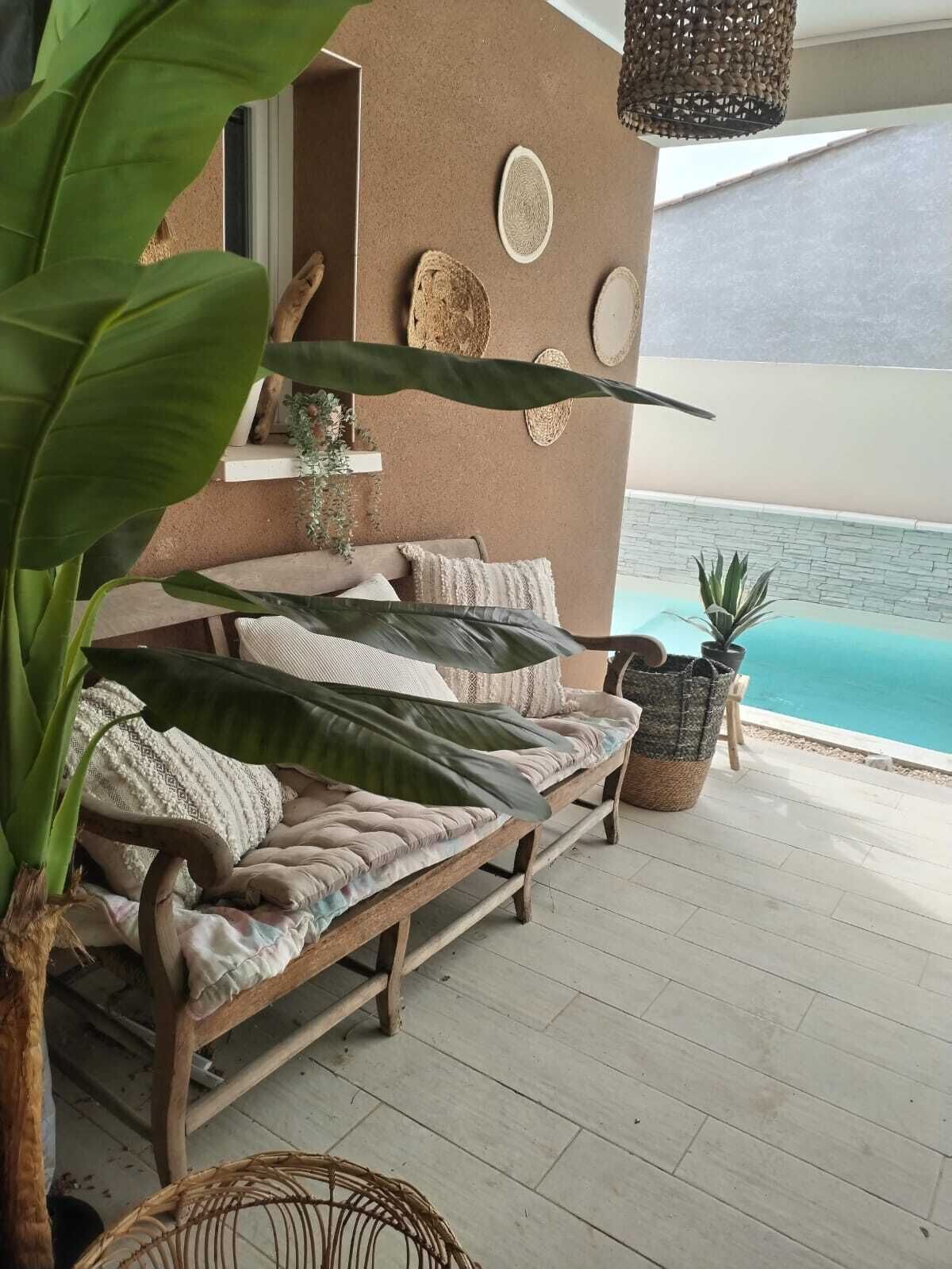 Piscine extérieure, piscine chauffée