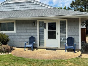 Exterior detail - Awesome Beach Getaway!  1 block to the ocean, with a big pool in the back.  (Virginia Beach)