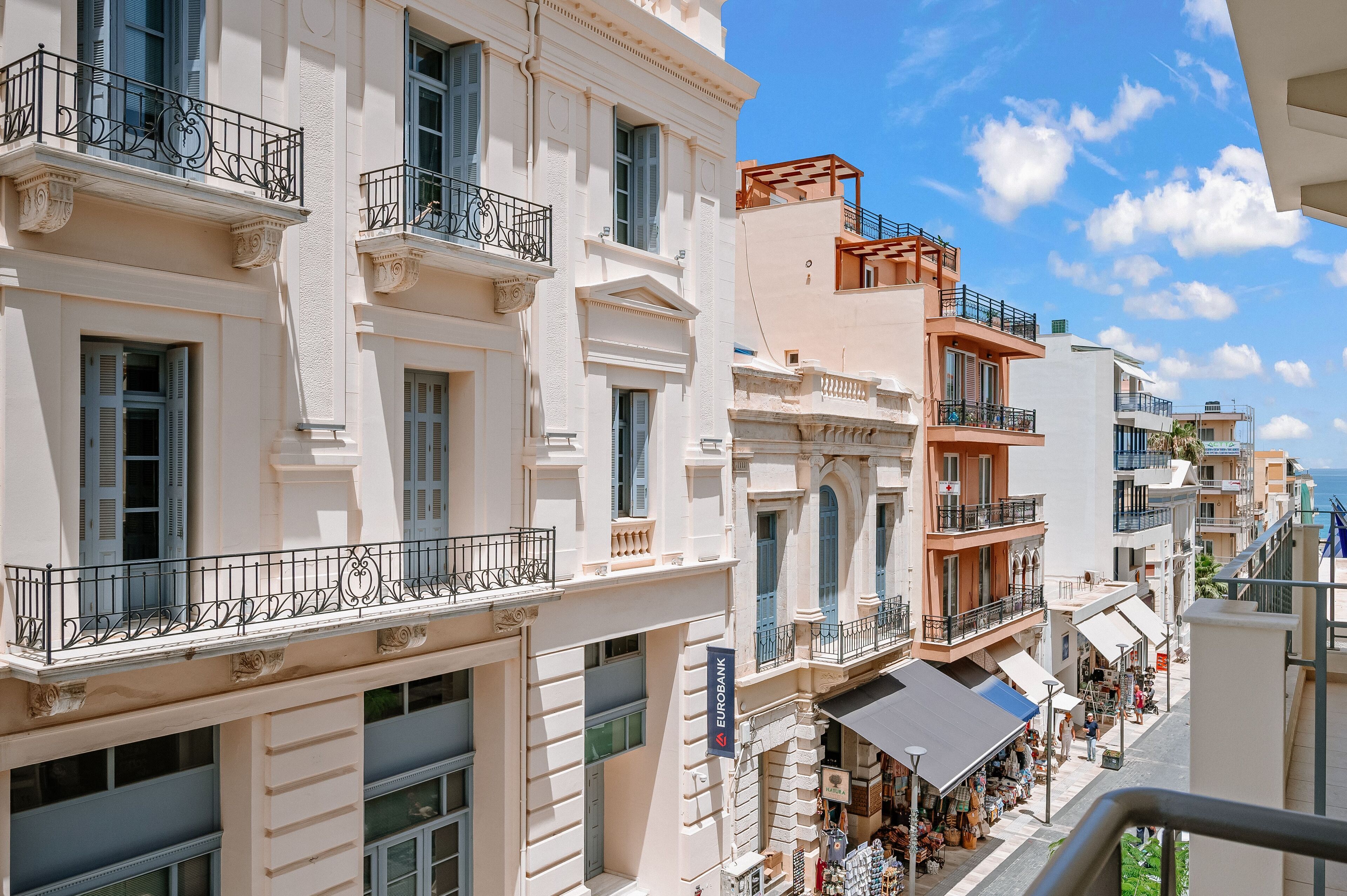Vue sur la ville depuis l’hébergement