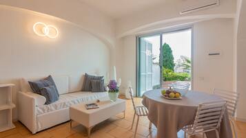 Appart'hôtel Luxe, vue mer | Coin séjour