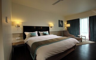 Habitación Elite doble, vistas a la ciudad | Ropa de cama hipoalergénica, tabla de planchar con plancha, wifi gratis