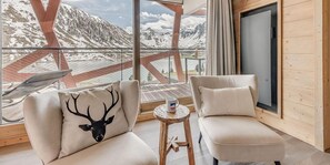 Interior - 200m from ski slopes, 4th floor, view lake, balcony, tv, ski locker, 123m², Tignes (Tignes)