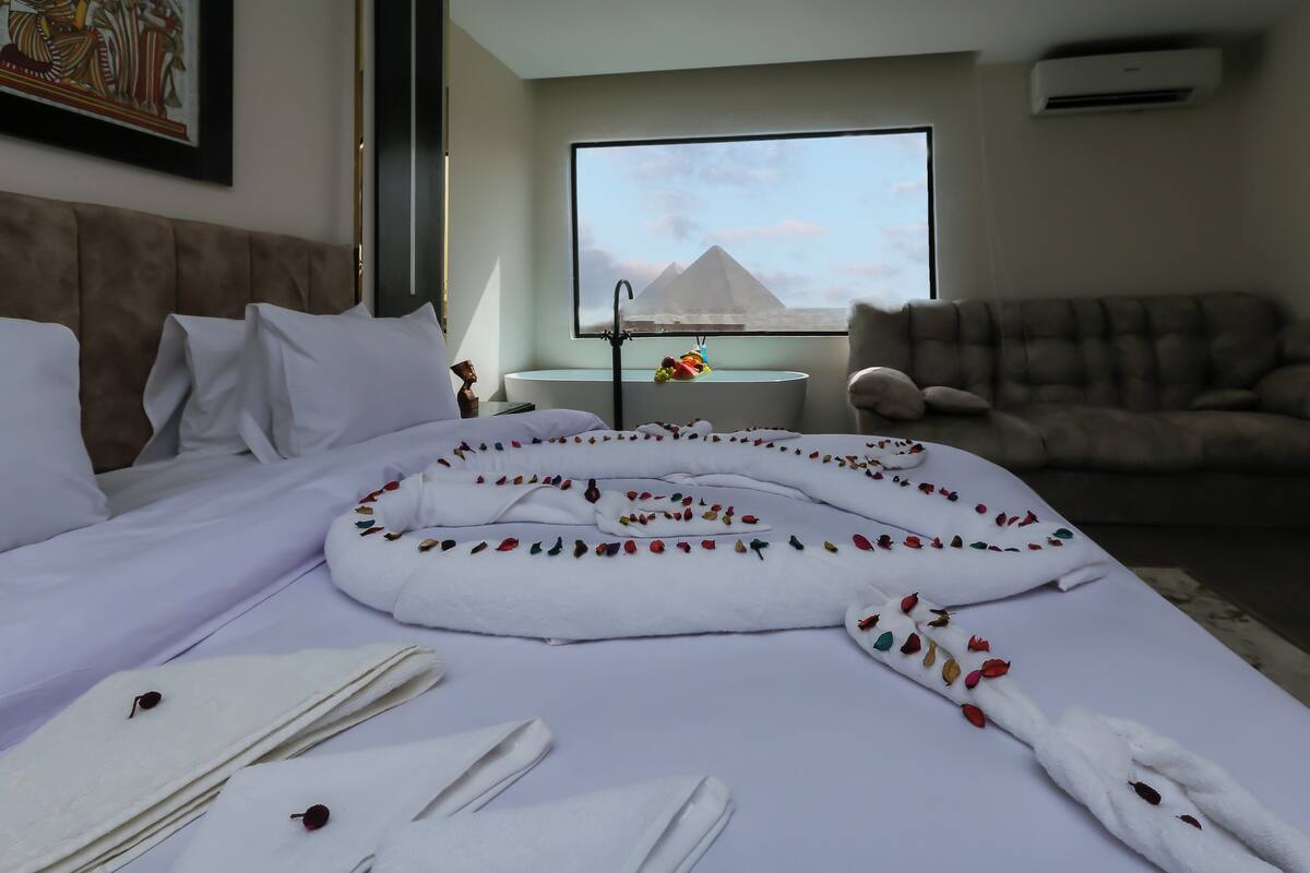 Quarto superluxo, vista para a montanha | Vista do quarto