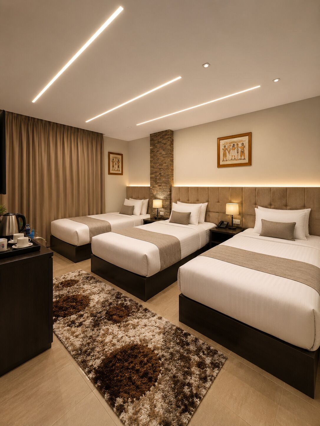 Premium Double/Triple Room -Pyramids View, Terrace | Premium bedding, memory foam beds, minibar, desk