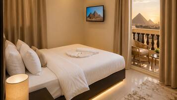 Panoramic Room | Premium bedding, memory foam beds, minibar, desk