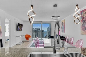 Interior - Curated Sky Abode: Ocean & City views, Sleeps 6 (Miami)