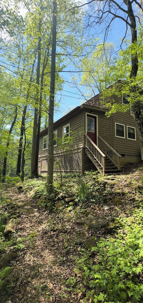Exterior - Godin's Get A Way,  Creekside cabin, Relax in Murphy, NC.  Close to everywhere! (Murphy)