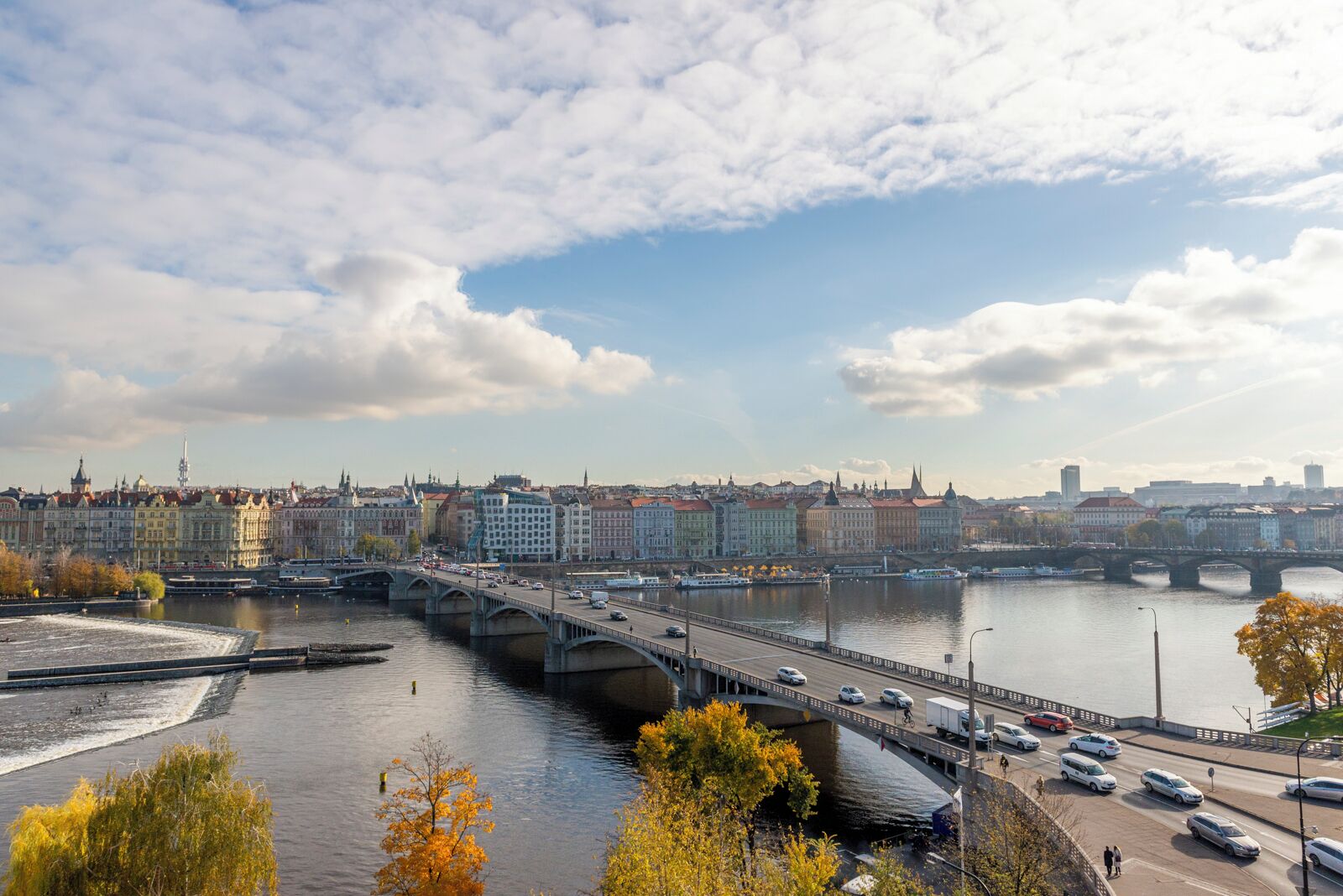 Byutsikt fra overnattingsstedet